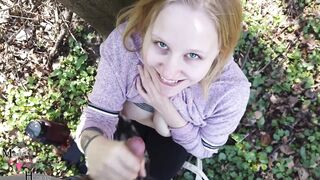 Curvy German Teen picked up on Hiking Trail and face fucked