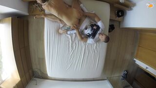 I recorded romantic sex with my wife from a camera above the bed