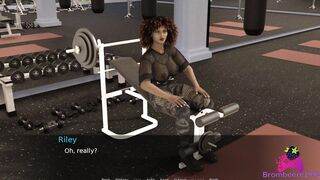 Slave U E12 - Riley Facesits me while I workout in the Gym