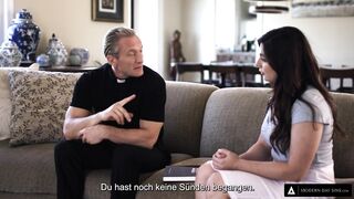 MODERN-DAY SINS - Big Dick Priest Takes Naive Teen's Anal Virginity! (Dutch Subtitles)