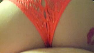 Naughty milf bouncing her ass on hubby's cock
