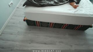 what are you doing? Don't cum inside step mom! stepson fucks blindfolded stepmom
