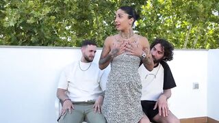 Sex goddess Valeria Del Rio and two inexperienced guys. Guess what's gonna happen?