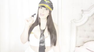 AIRLINE STEWARDESS GIVES HOT JOI