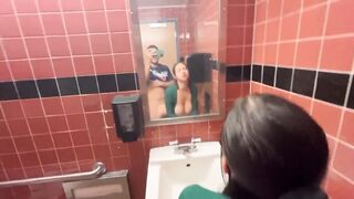 Hailey Rose gets Creampie in Whole Foods Public Bathroom