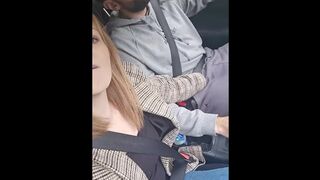 Risky public first time in car. His sperm is too good