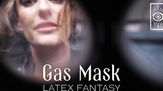 Gas Mask Latex Fantasy - Intense Femdom POV JOI