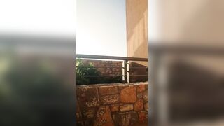 Exhibitionist Wife Flashes Our Neighbours From The Balcony - Compilation