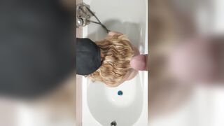 Piss shower for blondie