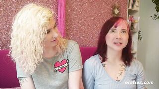 Ersties- Cute Redhead Gives Blonde Babe Lesbian Pleasures