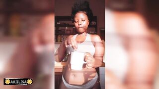 In the kitchen:Slow mornings,sunshine and tea/African realness