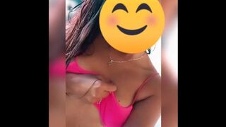 Latina with big tits plays while warming up full video in the link