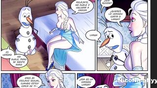 The protagonist of frozen is a tremendous bitch - Frozen Parody 3 Comic Porno