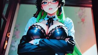 Genshin Impact maid cosplay big boobs hentai cartoon thick milf JIZZ TRIBUTE