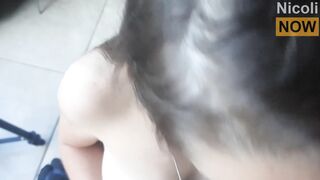 18 yo babe wants to be a better girlfriend. In my face? - Blowjob - Nicoli Now
