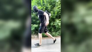 Femboy fucked in a public garden by horny Mistress. Full video on my Onlyfans (link in bio)