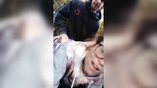 RISKY OUTDOOR CAR SEX W/ HOT SEXY COLLEGE BLONDE DOGGYSTYLE, ROUGH SEX